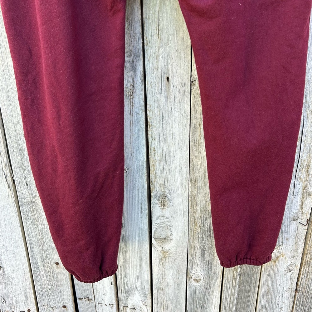 The Upside Phoenix Byron Track Pant Cotton Maroon Burgundy S - Picture 14 of 16